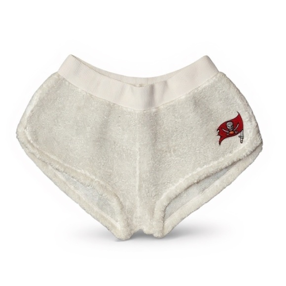 Women’s NFL Buccaneers White 2 piece Fleece  Set - Picture 2 of 5